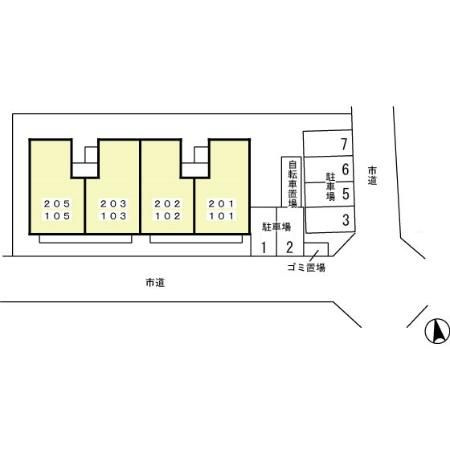 パレ・アージュの区画図