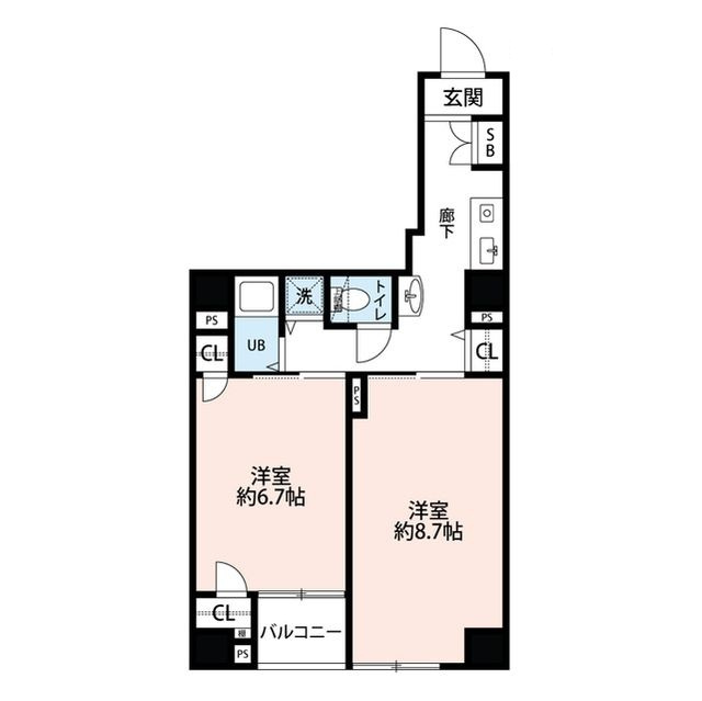 プレール神田佐久間町の間取り|間取りです。