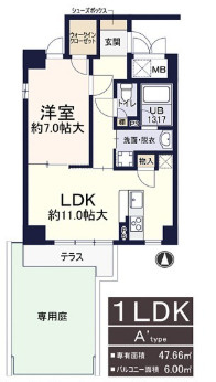 レシェンテ西梅田の間取り
