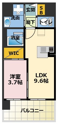 ソルテラスUMEDA　NORTHの間取り