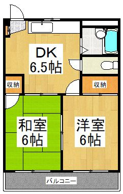 【間取り】 | サンハイツ新堀