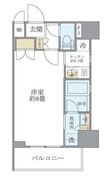 レクシード両国駅前の間取り|間取りです。