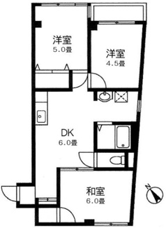 【間取り】 | ドミール洗足池