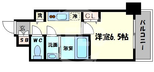 ジアコスモ難波南の間取り|ジアコスモ難波南　間取り