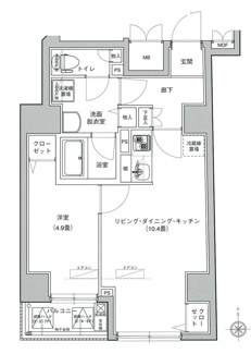 【間取り】 | アイル秋葉原ノース弐番館 | 間取りです。