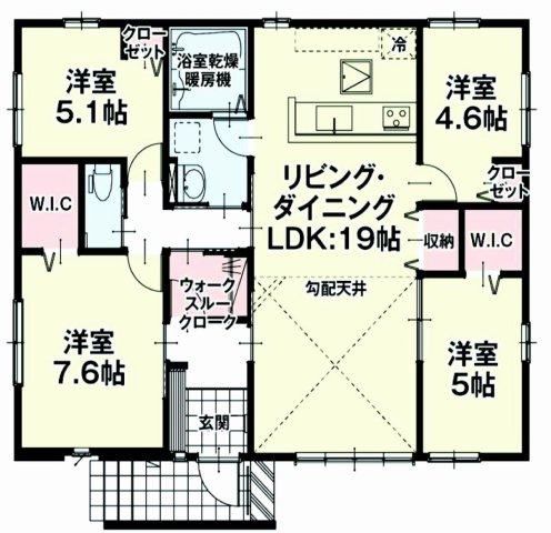 リガーレ前橋市総社町桜が丘1期　1号棟（平屋）