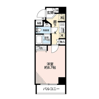 【間取り】 | プレール・ドゥーク日本橋 | 間取りです。