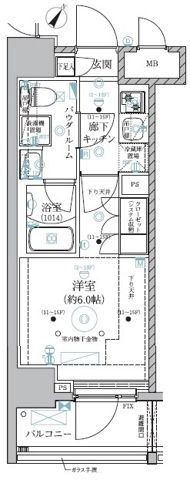 ベルグレード川崎AZの間取り|間取りです。