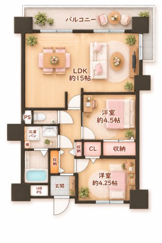 香里グランド日光ハイツの間取り|間取り図はいかがですか？ご希望を叶える間取りですか？リビングの広さは？水回りの位置は？カウンターキッチン？など色々な情報が集約されています。弊社ではリフォームなどのご相談も承っております。