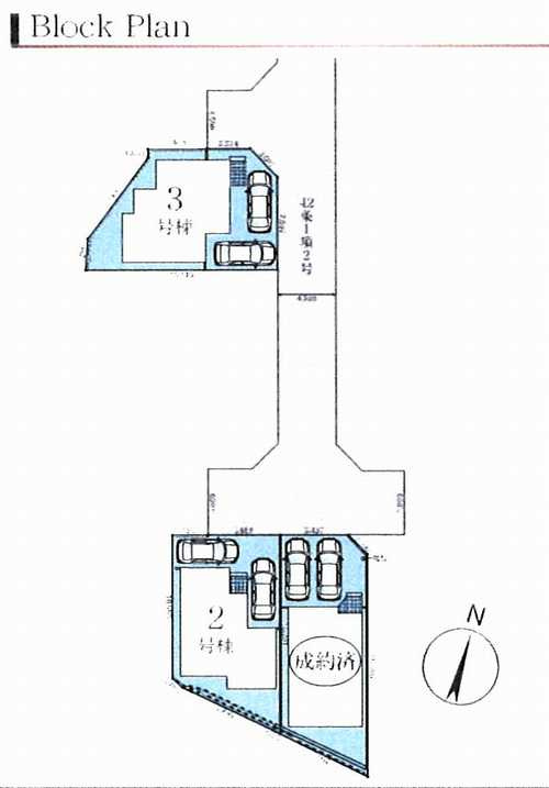 藤沢市長後3期　新築戸建全3棟　3号棟の区画図