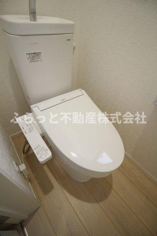 クレイドルガーデン土浦市若松町第2のトイレ|シンプルで使いやすいトイレです