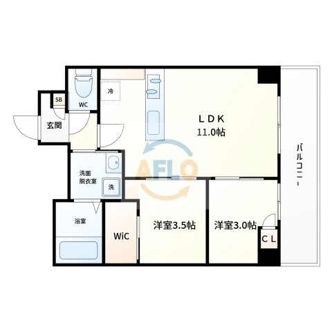 ArtizA瓦屋町Ⅱの間取り|ArtizA瓦屋町Ⅱ　間取り