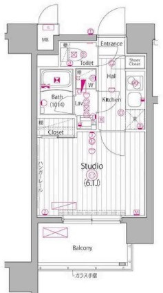 ガーラ・ステーション横濱阪東橋の間取り