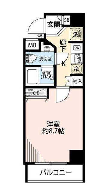 プレール・ドゥーク日本橋の間取り|間取りです。