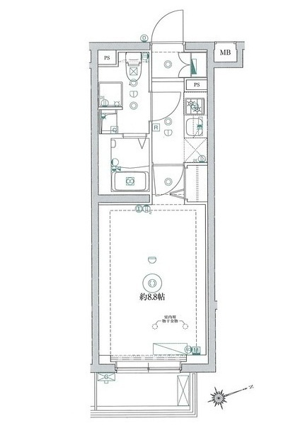 北区志茂３丁目の賃貸マンションの間取り