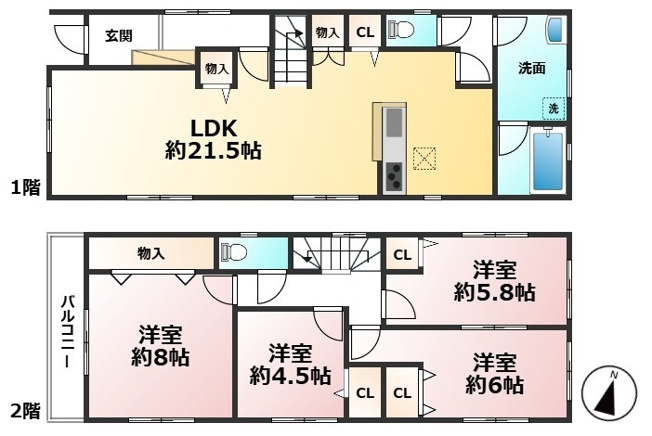 【間取り】 | 西区福重4丁目戸建