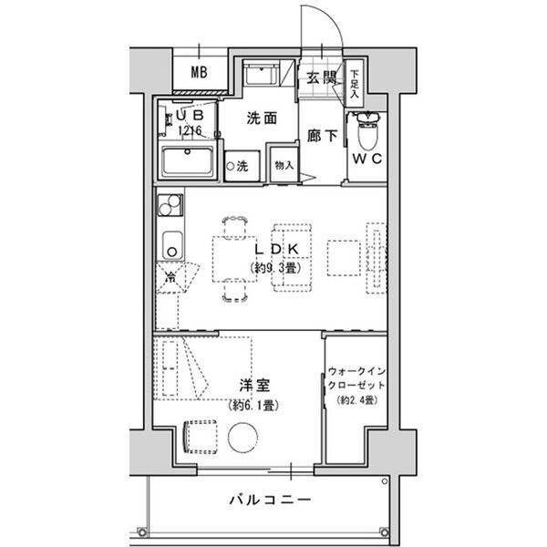 BEARE北堀江(ベアーレ北堀江)の間取り