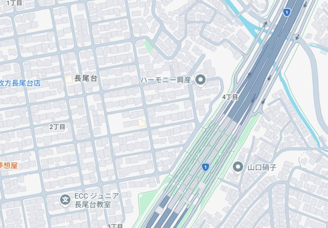 ■枚方市長尾台　第1期　新築一戸建ての地図
