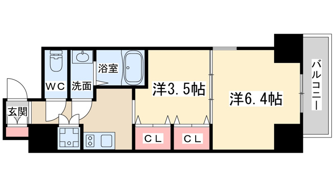【間取り】 | レジュールアッシュ梅田アクシア