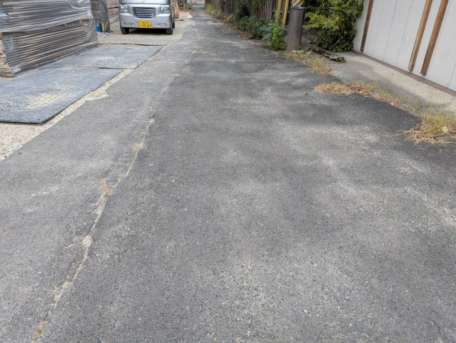 クレイドルガーデン常滑市大野町第2　2号棟の前面道路含む現地写真|●○前面道路○●