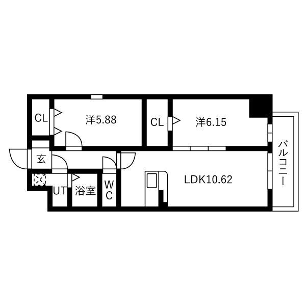 アートレジデンス梅田北Ⅱの間取り