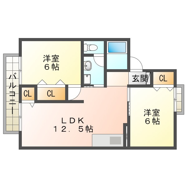 セジュール白川台の間取り
