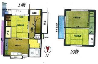 【間取り】 | 小出　貸家