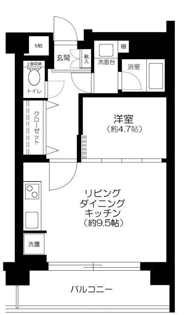 ファシーネ三鷹ハイライズの間取り