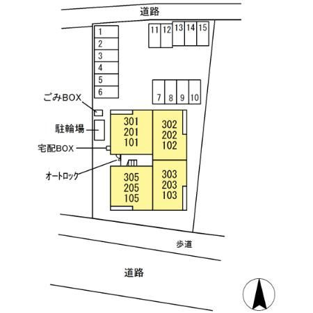 メゾンフルールの区画図