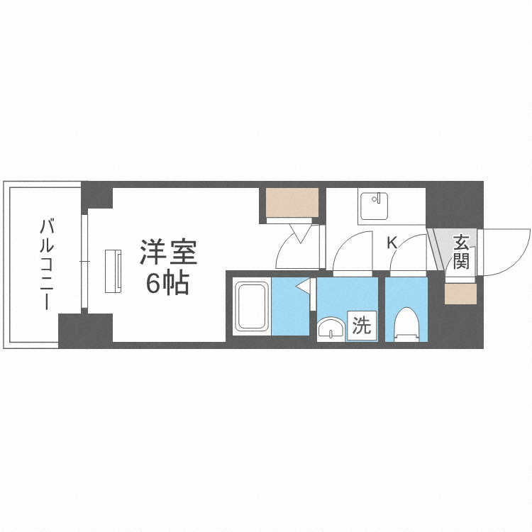 エスリード大阪リエートの間取り