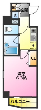 ＥＸＩＡ元住吉の間取り|オートロック完備♪
