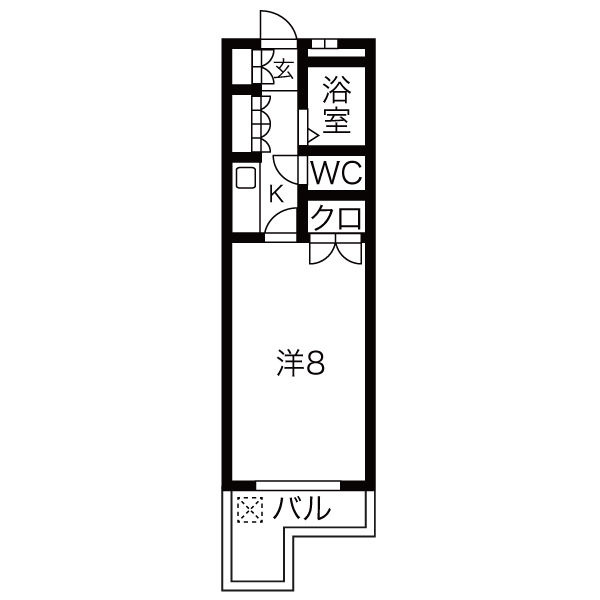 ドミトリー587の間取り