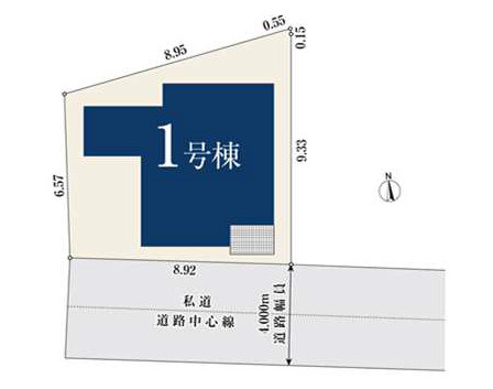 中野区若宮3丁目　急行停車駅　駅近×省エネ住宅　限定1棟の区画図