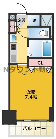 【間取り】 | プレサンス名古屋駅前グランヴィル | 間取りです。
