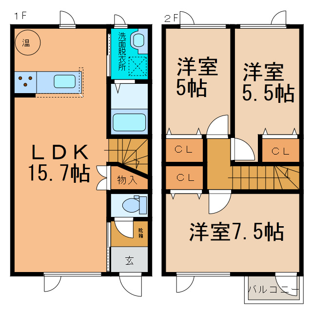 イーストヒルズの間取り