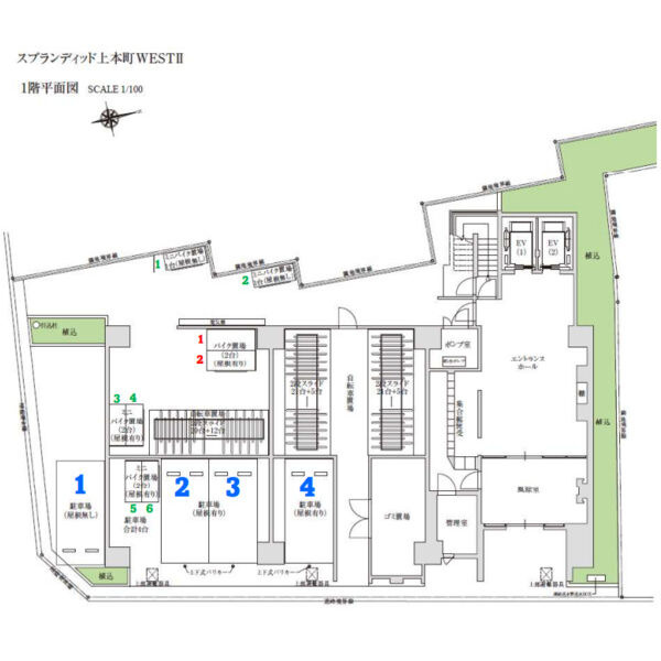 スプランディッド上本町WESTⅡの間取り