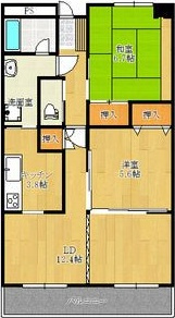 【間取り】 | 三向ハイツ元今泉 | マツモトキヨシ　今泉店