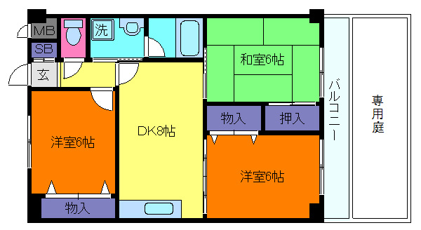 リベラ西芦屋の間取り