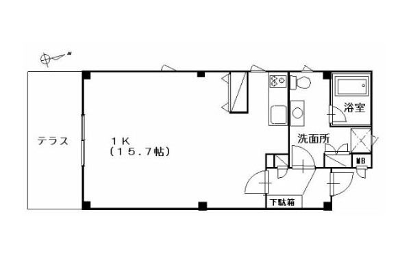 メイクスG棟　仲介手数料（賃料の1.10ヵ月）の50％OFF対象物件！の間取り