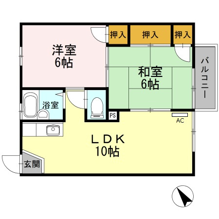 ドミール山川の間取り