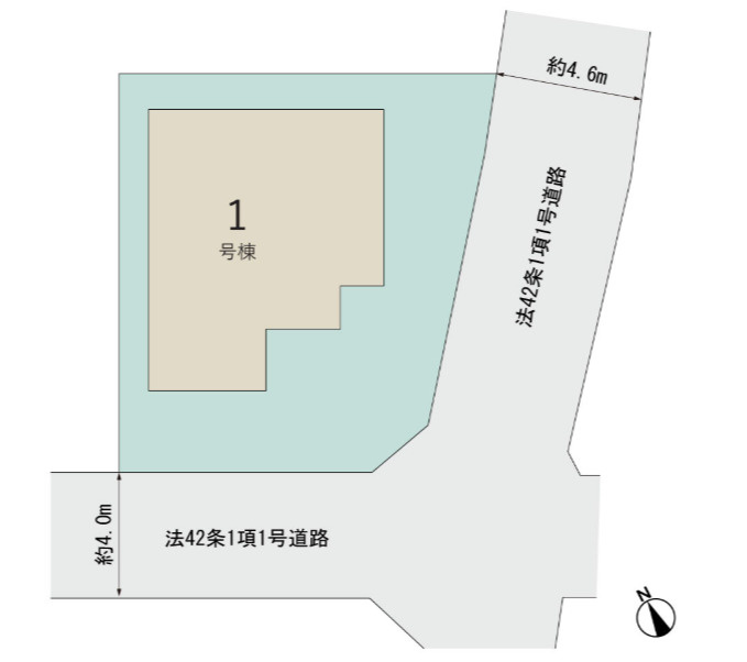 盛岡市茶畑２丁目の区画図