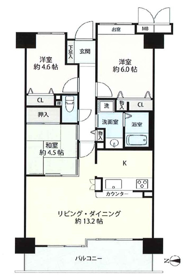 【間取り】 | ローレルコート関目