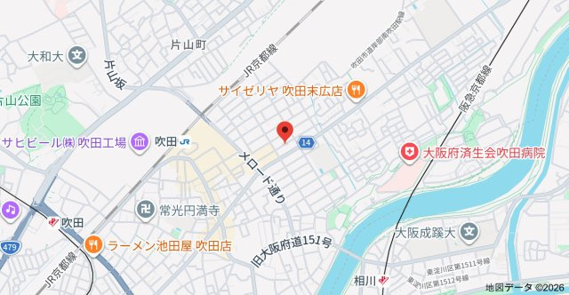 (仮称)La-Crea吹田シルフィアの地図