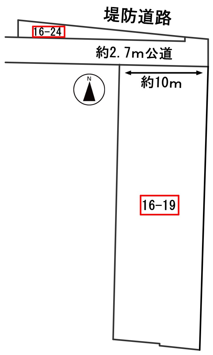 ６６８３５　岐阜市鏡島東３丁目土地の区画図