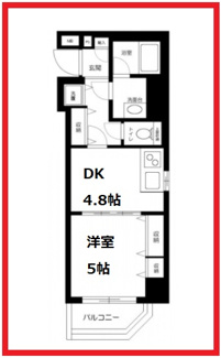 【間取り】 | エグゼ浅草弐番館