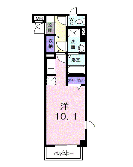 フレグランス2の間取り