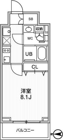 グラシアプレイス曳舟の間取り