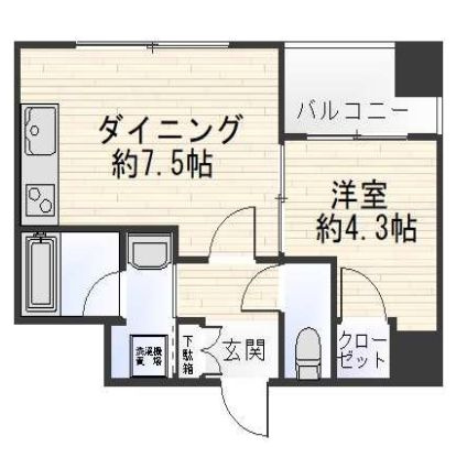 グランドヒルズ西大島の間取り