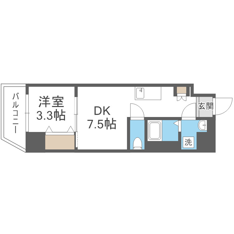 アーバンパーク弁天町の間取り