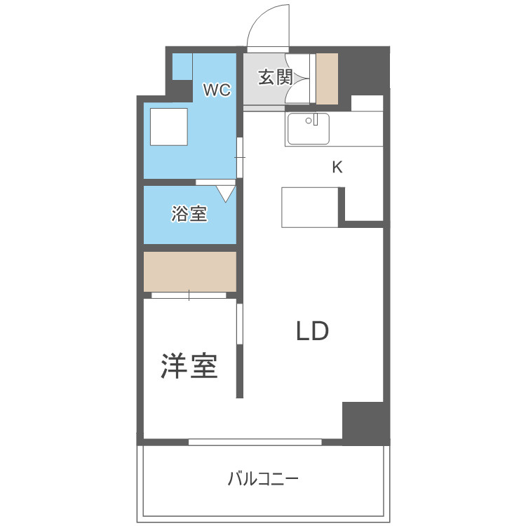 アイボリーポワント難波WESTの間取り
